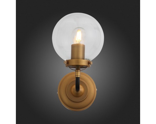 SL234.401.01 Бра ST-Luce Черный, Золото/Прозрачный E27 1*40W