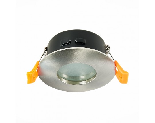 ST213.118.01 Св-к встр. Никель GU10 1*50W  IP44 D84xH50 220V Без ламп