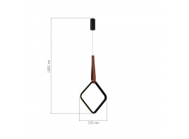 SL6131.423.12 Светильник подвесной ST-Luce Черный/Черный, Терракотовый LED 1*12W 4000K
