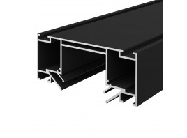 ST1047.439.02 Профиль для монтажа 48 под натяж. потолок ST-Luce Черный L3000мм (Заглуш внеш 2 в ком)