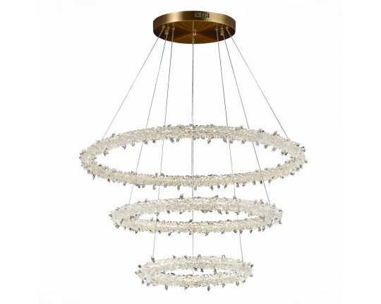 SL6105.203.03 Люстра подвесная ST-Luce Золотистый/Прозрачный LED 1*160W 3000 - 6500K
