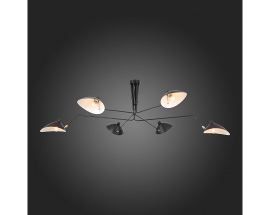 SL305.402.06 Люстра потолочная ST-Luce Черный/Черный, Белый E27 6*60W