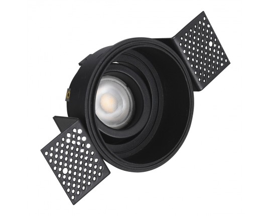 ST262.408.01 Св-к встр. Черный GU10 1*50W IP20 D91,5xH5,2 220V Без ламп