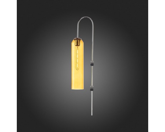 SL1145.191.01 Светильник настенный ST-Luce Хром/Янтарный E27 1*60W