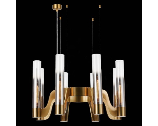 SL1235.303.08 Люстра подвесная ST-Luce Латунь/Хром, Прозрачный E14 8*40W