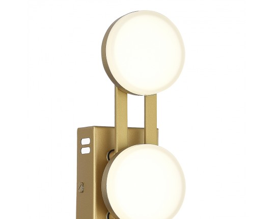 SL6610.201.03 Светильник настенный ST-Luce золотистый/белый LED 1*6W 4000K