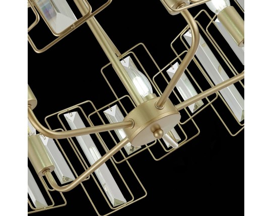 SLE103403-05 Светильник подвесной Шампань/Прозрачный E14 5*40W