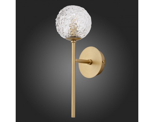 SL1152.201.01 Светильник настенный ST-Luce Золотистый/Прозрачный G9 LED 1*5W