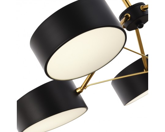 SLE6005-402-03 Светильник потолочный Черный, Золотистый/Черный LED 3*10W