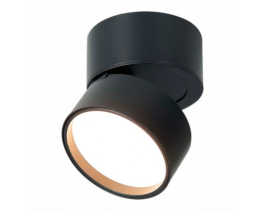 ST651.432.09 Светильник потолочный поворотный Черный LED 1*9W 3000K 720Lm Ra>90 120° IP20 D85xH87 17