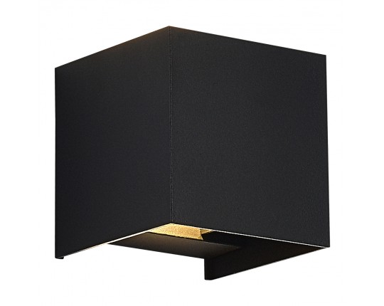 SL9513.401.01 Светильник уличный настенный ST-Luce черный/черный LED 1*10W 2700K