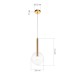 SL1054.203.01 Светильник подвесной ST-Luce Золотистый/Прозрачный G9 1*5W