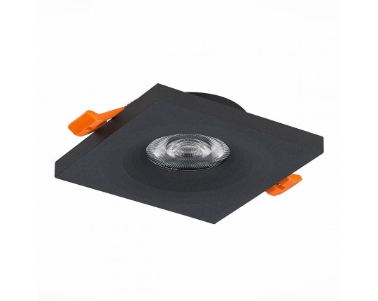 ST205.418.01 Св-к встр. Черный GU10 1*50W  L94xW94xH27 220V Без ламп