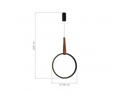 SL6131.403.20 Светильник подвесной ST-Luce Черный/Черный, Терракотовый LED 1*20W 4000K