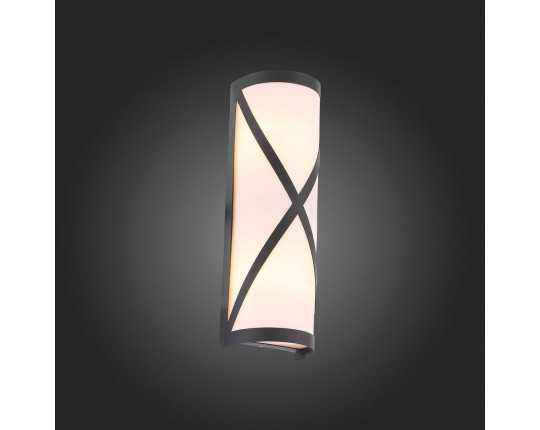 SL076.411.01 Светильник уличный настенный ST-Luce Черный/Белый E27 2*60W