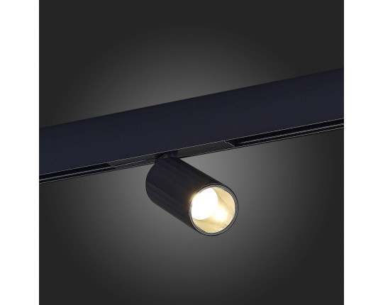 ST807.446.12 Магнитный трековый светильник Черный LED 1*12W 4000K 700Lm Ra>90 IP20 D50xH173 48VV