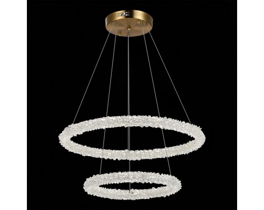 SL6110.203.02 Люстра подвесная ST-Luce Золотистый/Золотистый LED 2*28W 3000 - 6500K