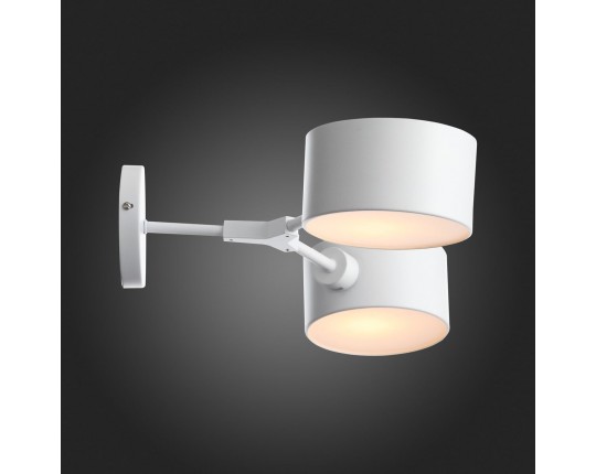 SLE183501-02 Светильник настенный Белый/Белый E14 2*60W