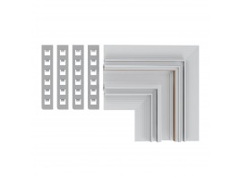 ST1007.529.12 Угол-соединитель для встраиваемого магнитного шинопровода под ГКЛ 12мм ST-Luce Белый