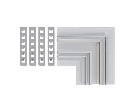 ST1007.529.12 Угол-соединитель для встраиваемого магнитного шинопровода под ГКЛ 12мм ST-Luce Белый