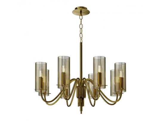 SL2005.303.08 Светильник подвесной ST-Luce латунь/коньячный E14 8*40W