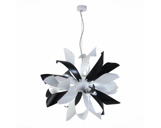 SL453.453.06E Люстра подвесная ST-Luce Черный, Белый/Черный, Белый E14 6*40W