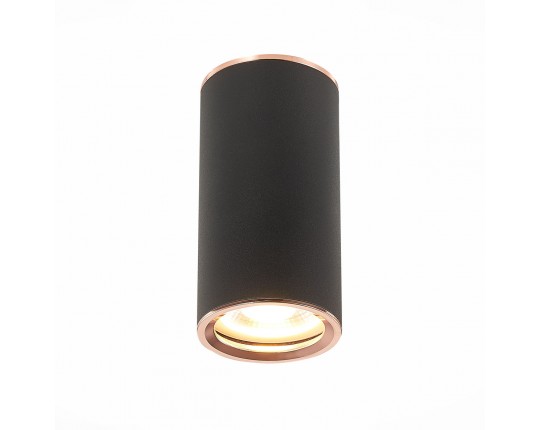 ST111.427.01 Светильник потолочный Черный GU10 1*50W D54xH105 220V Без ламп