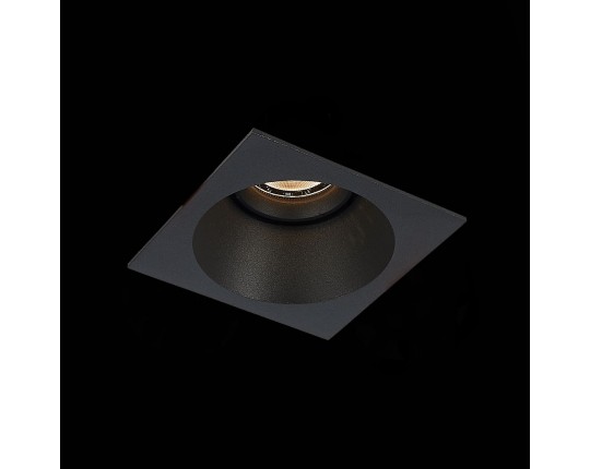 ST207.418.01 Св-к встр. Черный GU10 1*50W  L103xW103xH52 220V Без ламп