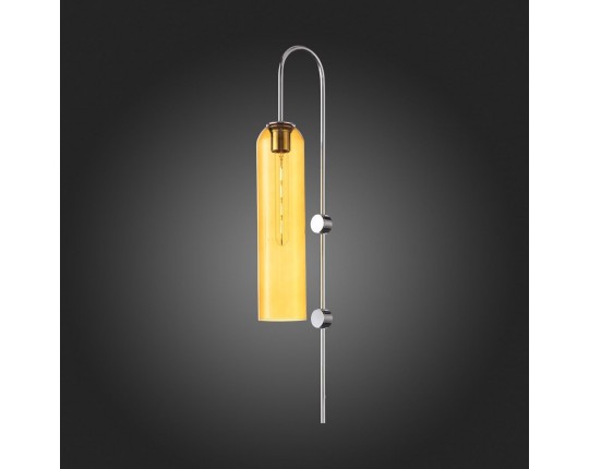 SL1145.191.01 Светильник настенный ST-Luce Хром/Янтарный E27 1*60W