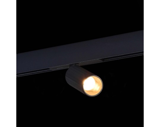 ST807.436.12 Магнитный трековый светильник Черный LED 1*12W 3000K 550Lm Ra>90 IP20 D50xH173 48VV