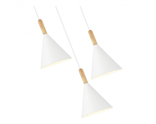 SLE1255-513-03 Светильник подвесной Белый/Белый E27 3*40W