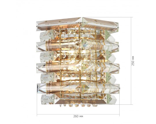 SL6137.201.02 Светильник настенный ST-Luce медь/прозрачный E14 2*40W