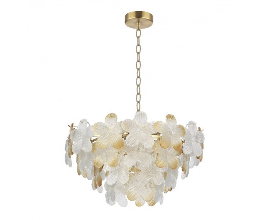 SL6240.203.12 Светильник подвесной ST-Luce золотистый/Прозрачный, янтарный E14 12*60W