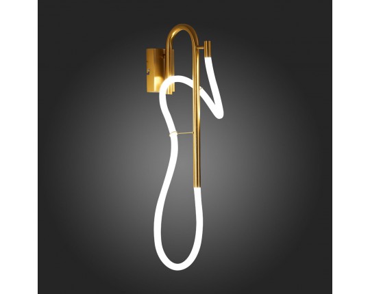 SL6102.301.16 Светильник настенный ST-Luce Латунь/Белый LED 1*16W 4000K