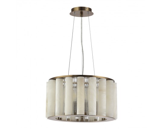 SL1516.303.06 Светильник подвесной ST-Luce Бронза, Прозрачный/Белый алебастр E14 6*40W