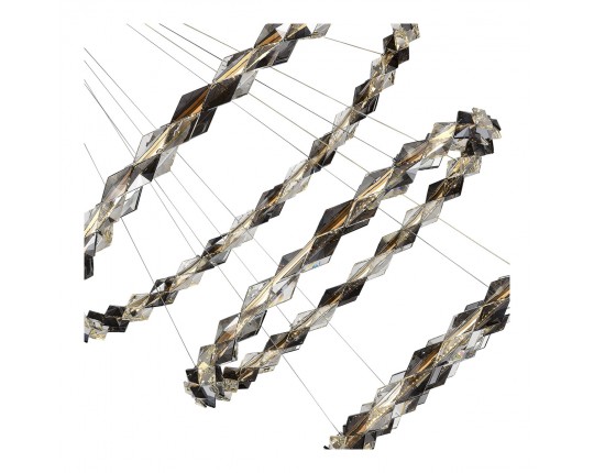 SL6009.103.03 Люстра подвесная ST-Luce Хром/Прозрачно-Дымчатый LED 1*75W 3000K