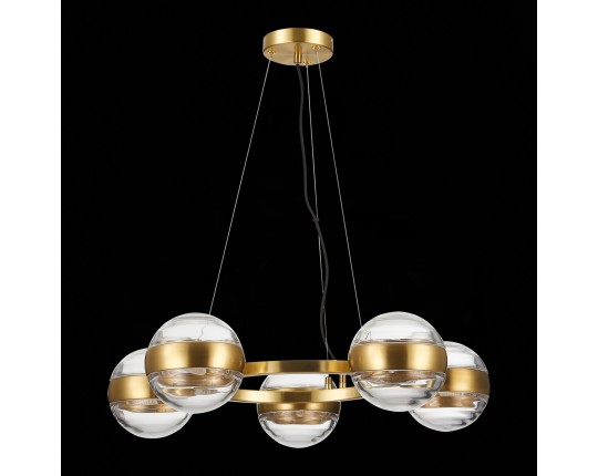 SL1156.303.05 Светильник подвесной ST-Luce Латунь/Прозрачный G9 5*5W