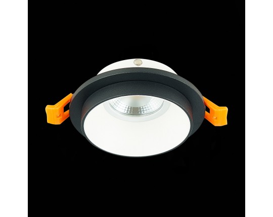 ST206.428.01 Св-к встр. Черный GU10 1*50W  IP20 D92xH38 220V Без ламп