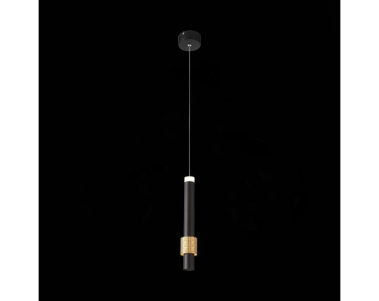 SL1591.403.01 Светильник подвесной ST-Luce Черный, Анодированный золотой/Черный LED 1*6W 3000K