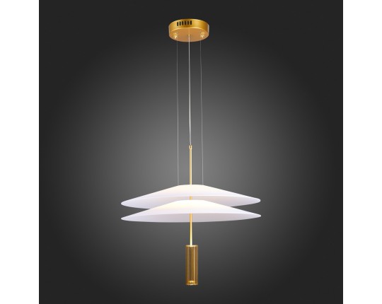 SL6101.203.01 Люстра подвесная ST-Luce Золотистый/Белый LED 1*10W 3000K