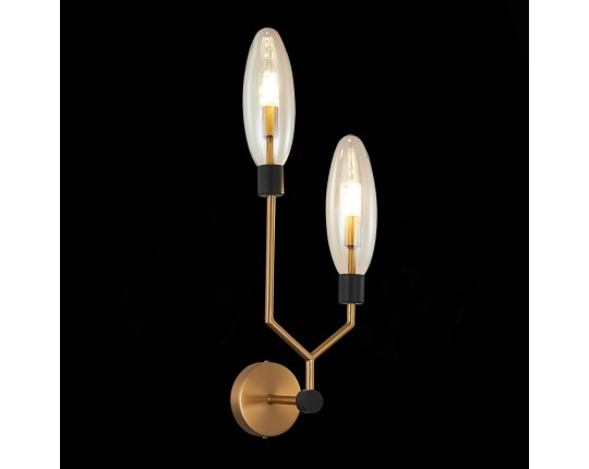 SL1174.301.02 Бра ST-Luce Латунь/Коньячный G9 2*5W