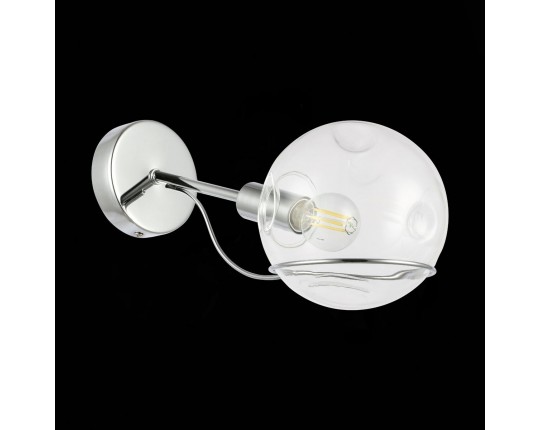 SLE102501-01 Светильник настенный Хром/Прозрачный E14 1*40W