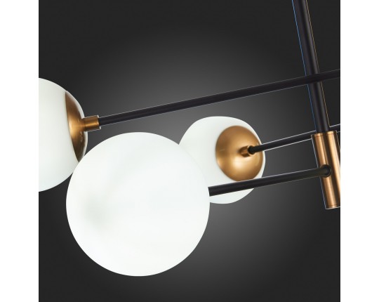 SL1203.402.06 Люстра потолочная ST-Luce Бронза,Черный/Белый E27 6*40W