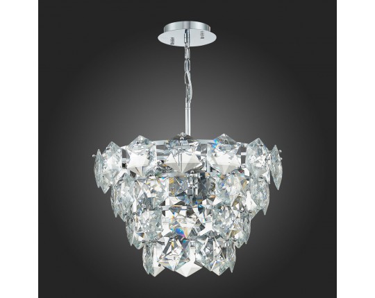 SL1631.103.06 Люстра подвесная ST-Luce Хром/Прозрачный E14 6*40W