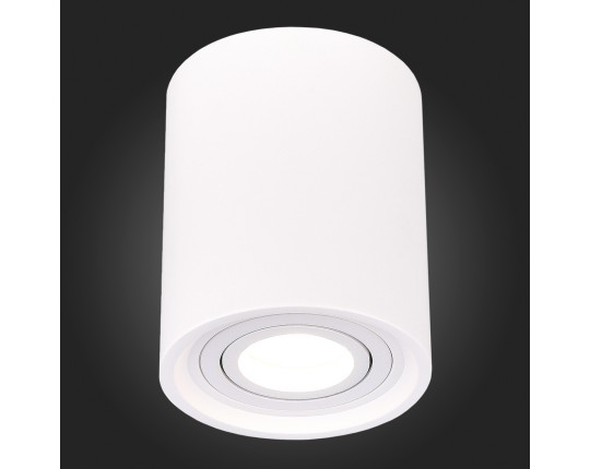 ST156.502.01 Светильник потолочный Белый GU10 1*50W IP20 D100xH120 180-240V Без ламп