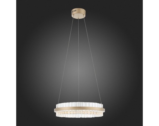 SL383.203.01 Светильник подвесной ST-Luce Золотистый/Золотистый, Прозрачный LED 1*34W 3000K