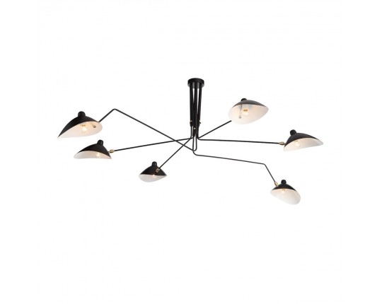 SL305.402.06 Люстра потолочная ST-Luce Черный/Черный, Белый E27 6*60W