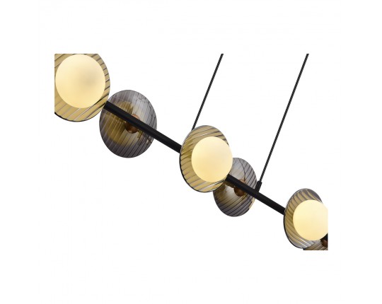 SL1521.403.06 Светильник подвесной ST-Luce Черный/Дымчатый, Белый G9 6*5W 4000K