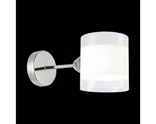 SLE102801-01 Светильник настенный Хром/Прозрачный, Белый E14 1*40W