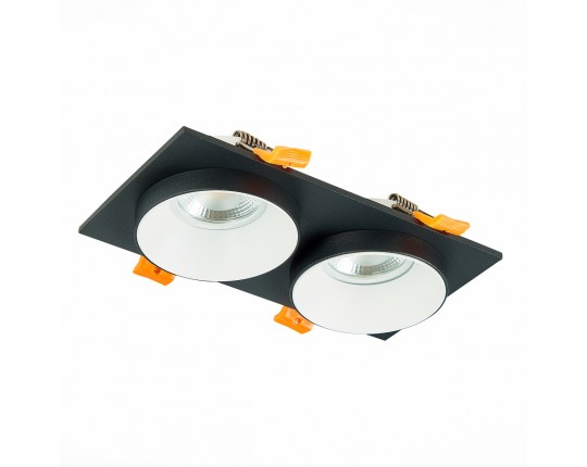 ST206.428.02 Св-к встр. Черный GU10 2*50W  IP20 L175xW92xH38 220V Без ламп